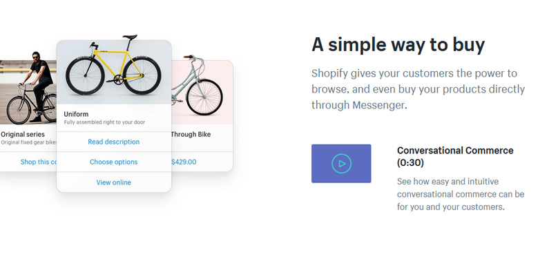 Sell using Facebook Messenger