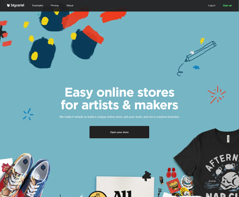 Bigcartel Homepage