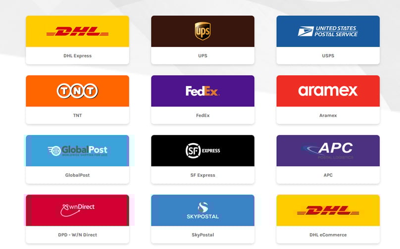 Easily Compare couriers for each country