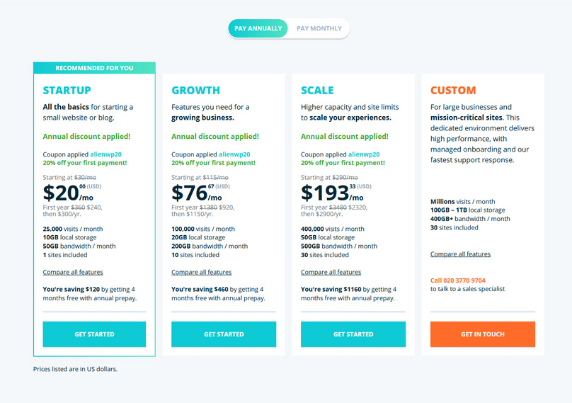 WPEngine Pricing With our Coupon