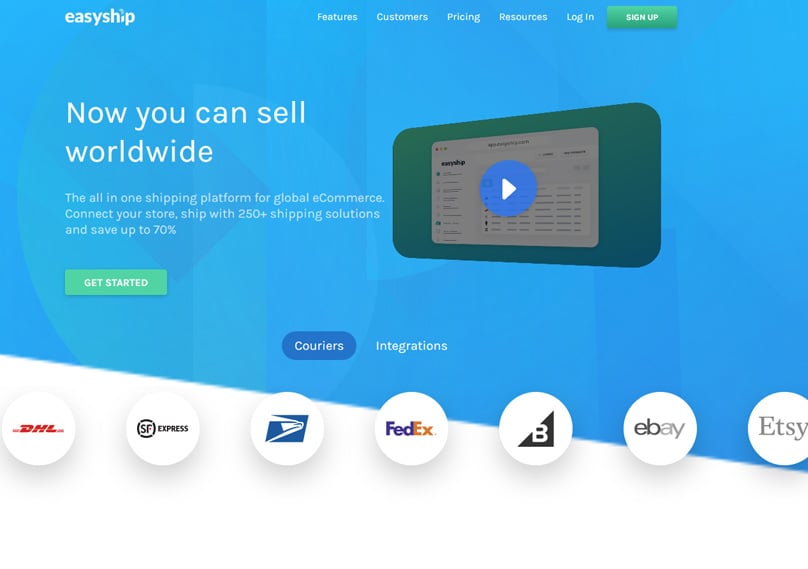 Easyship Homepage