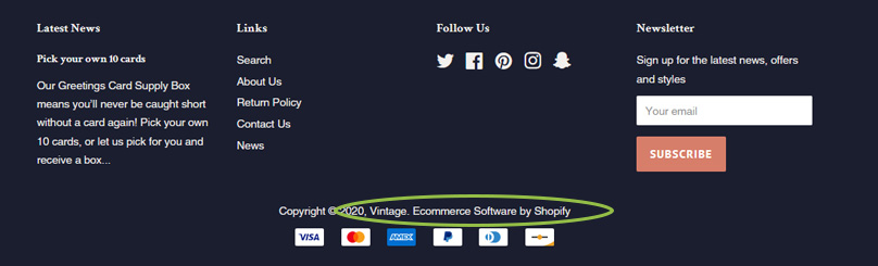 Remove eCommerce by Shopify