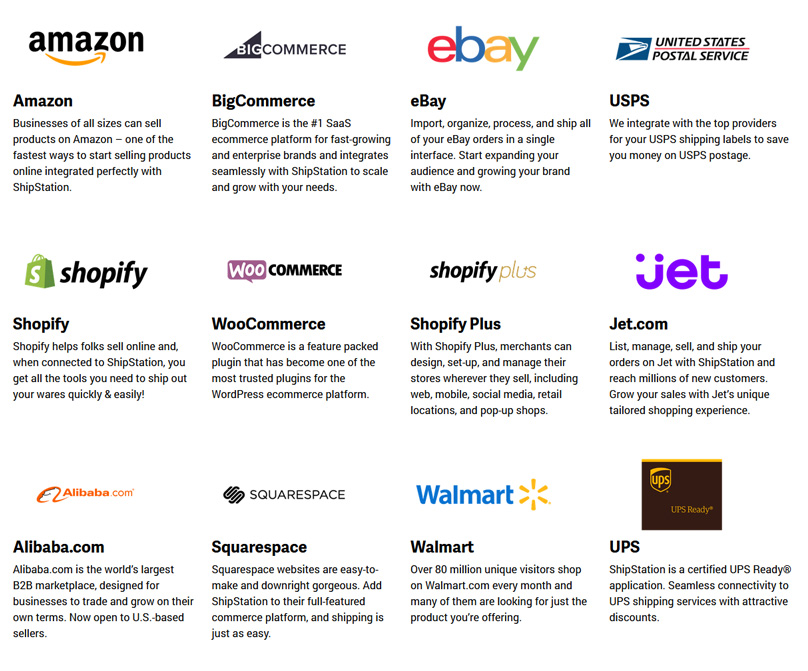 Some of the 100+ Integrations on offer
