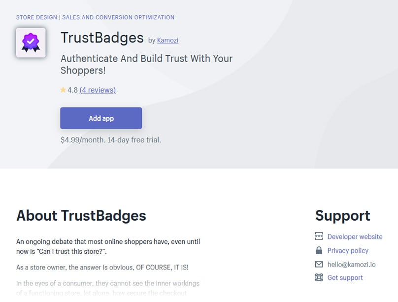 TrustBadgesby Kamozi 