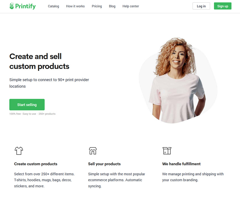 Printify Homepage