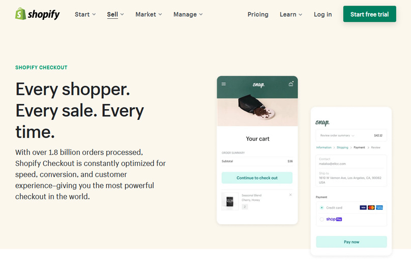 Shopify has the best checkout product