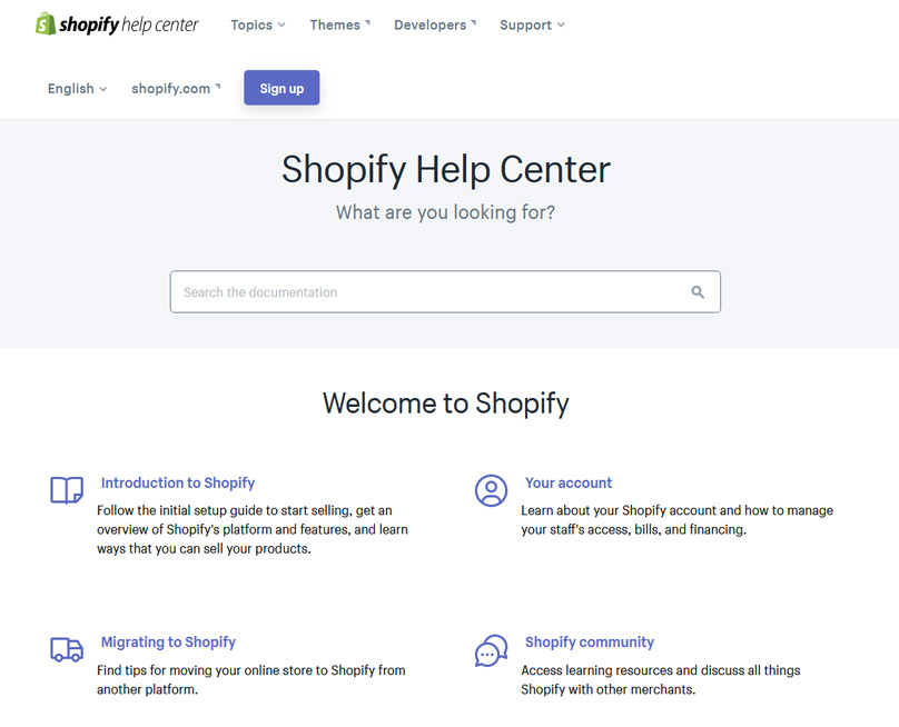 The Shopify Help Center