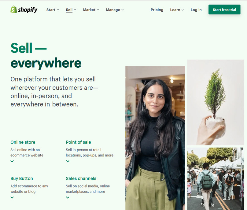 Shopify lets you sell everywhere