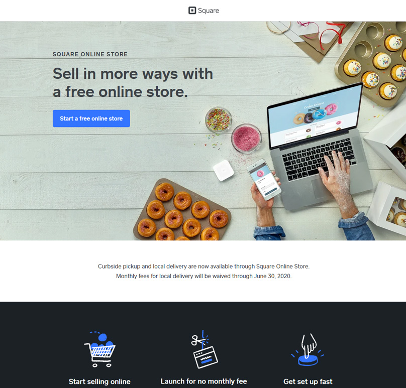 Square Online Store Homepage
