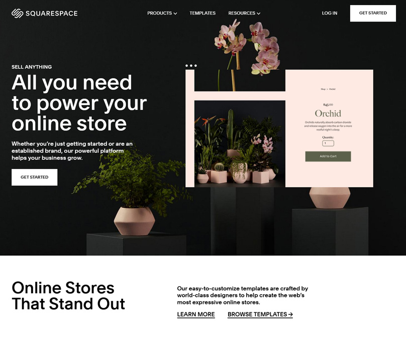 Squarespace Homepage