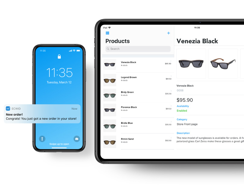 Ecwid Seller Dashboard