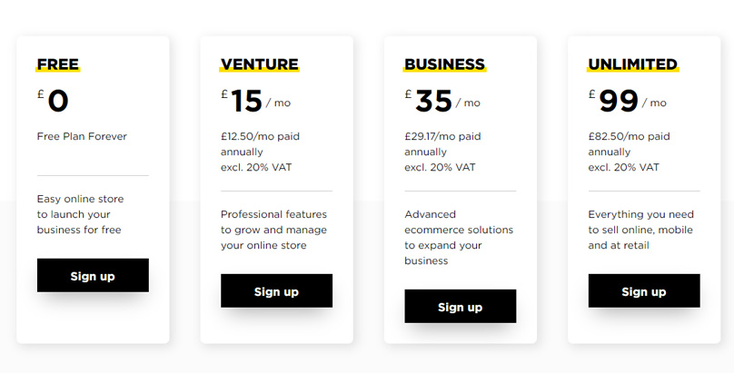 Ecwid Pricing