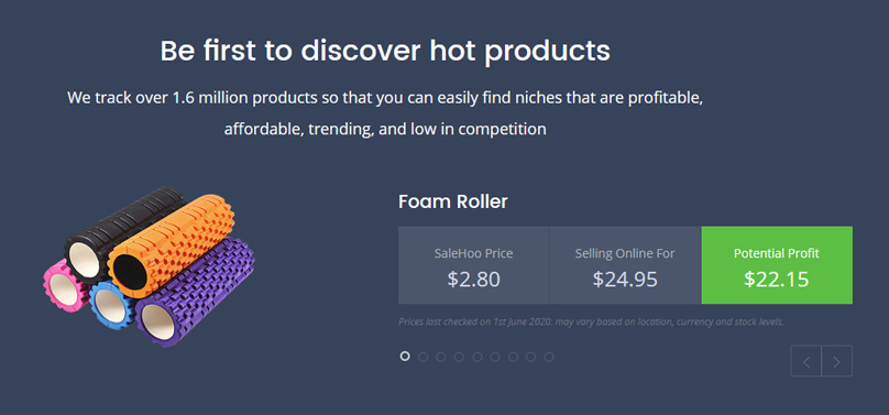 SaleHoo helps you find hot products to sell