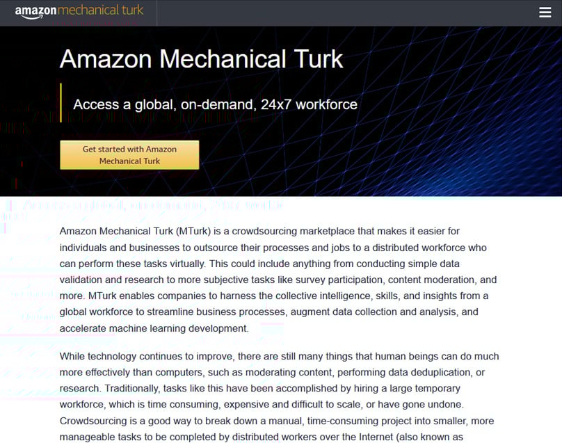 Amazon Mechanical Turk