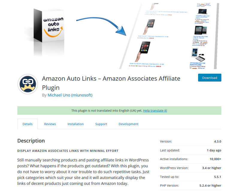 Amazon Auto Links