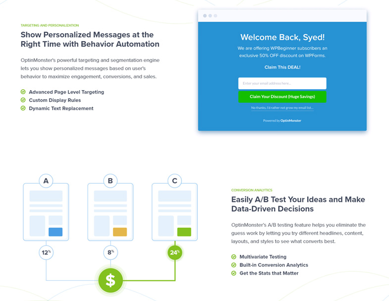 e-Commerce features