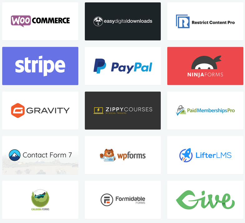 AffiliateWP integrates with most of the top plugins