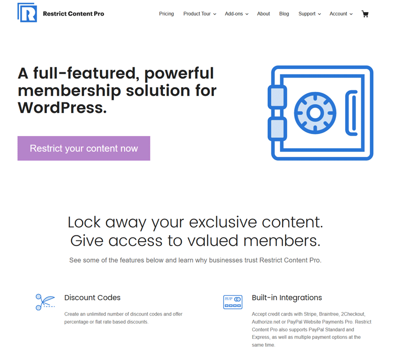 Restrict Content Pro