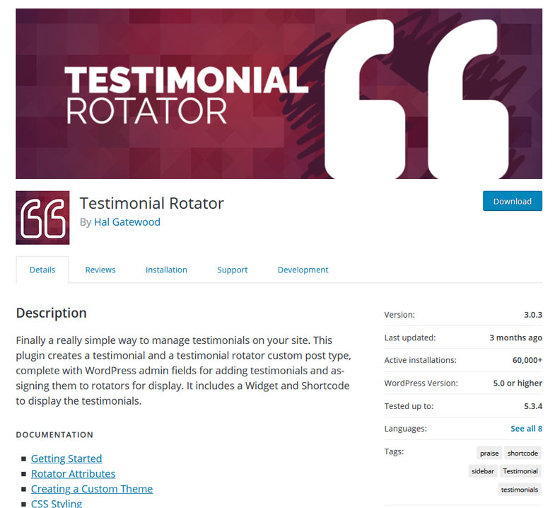 Testimonial Rotator