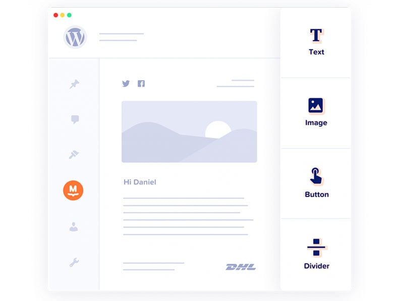 Create email templates with drag and drop
