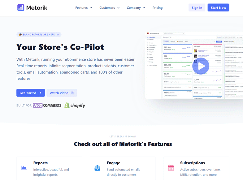 Metorik Homepage