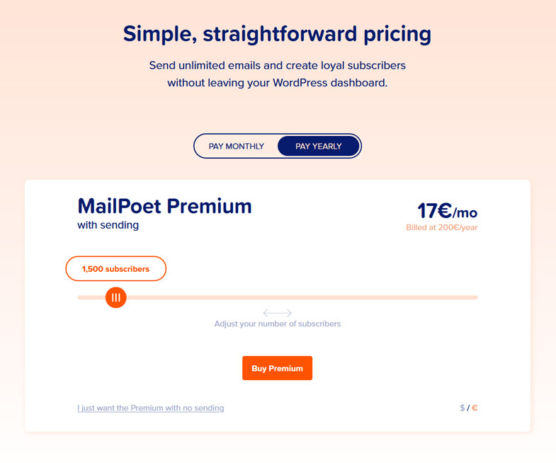 MailPoet Pricing