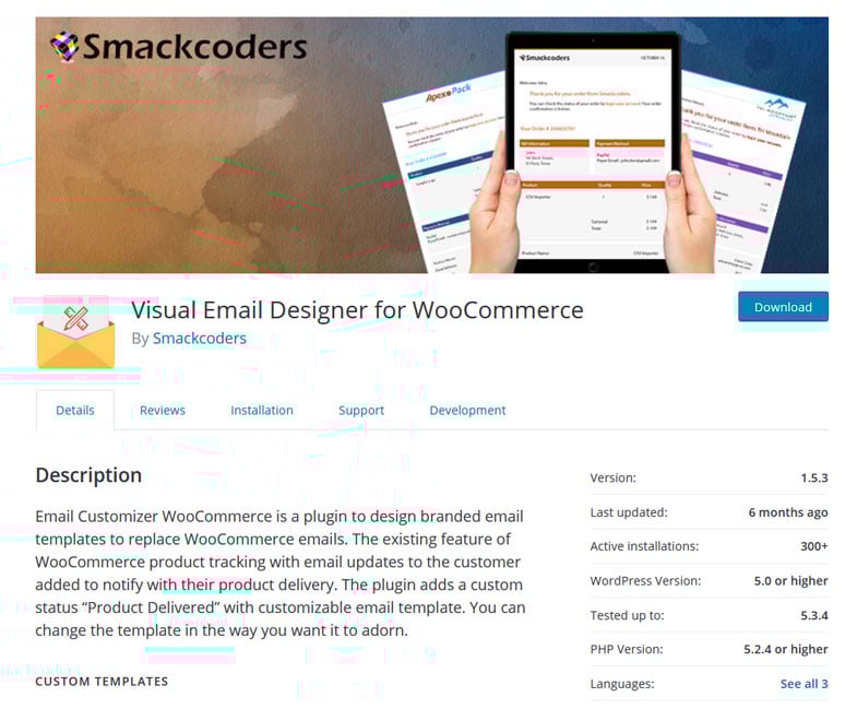 Visual Email Designer for WooCommerce